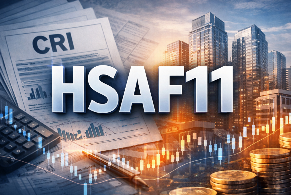 HSAF11 mantém dividendos de R$ 0,95 por cota e prevê nova alocação de R$ 23 milhões em CRI