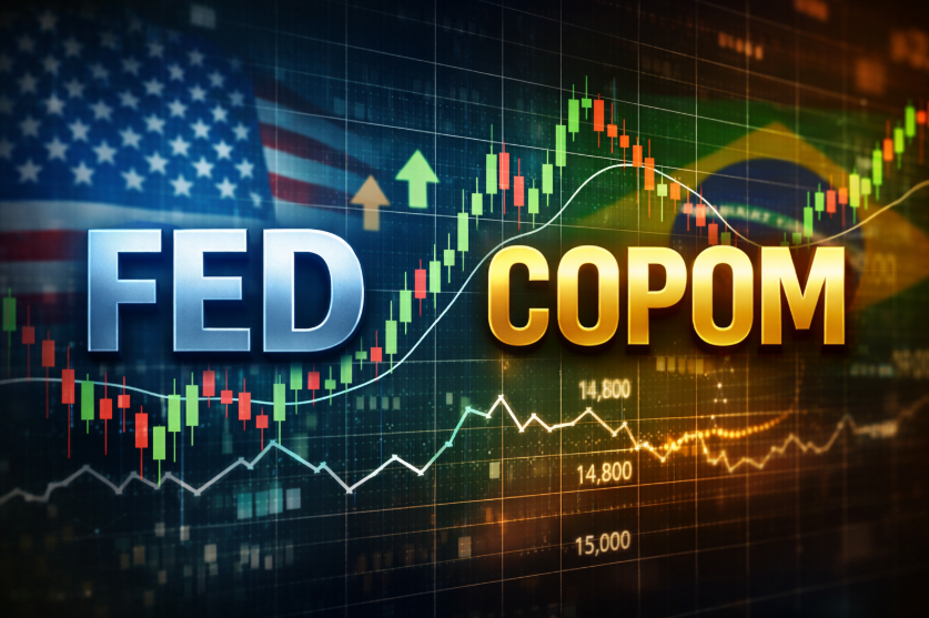 Super Quarta - mercado pode reagir aos conflitos com alterações de juros no Brasil e nos EUA.